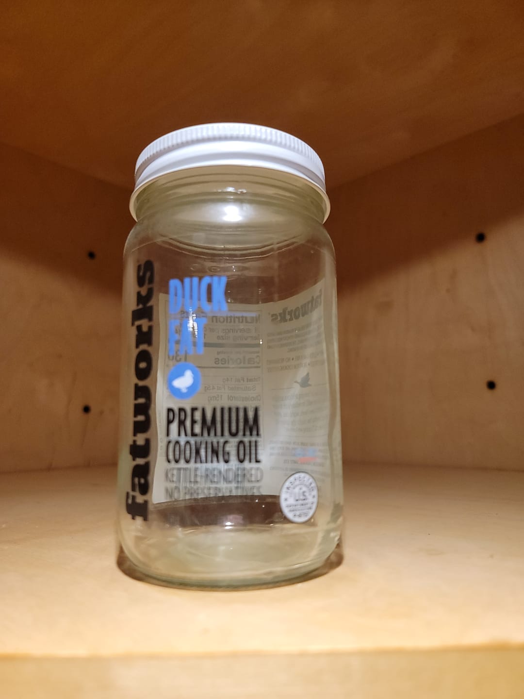 Customer photo review of Cage Free Duck Fat (14 oz)