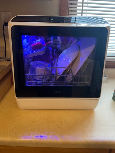 Customer photo review of R01 Compact Countertop Dishwasher
