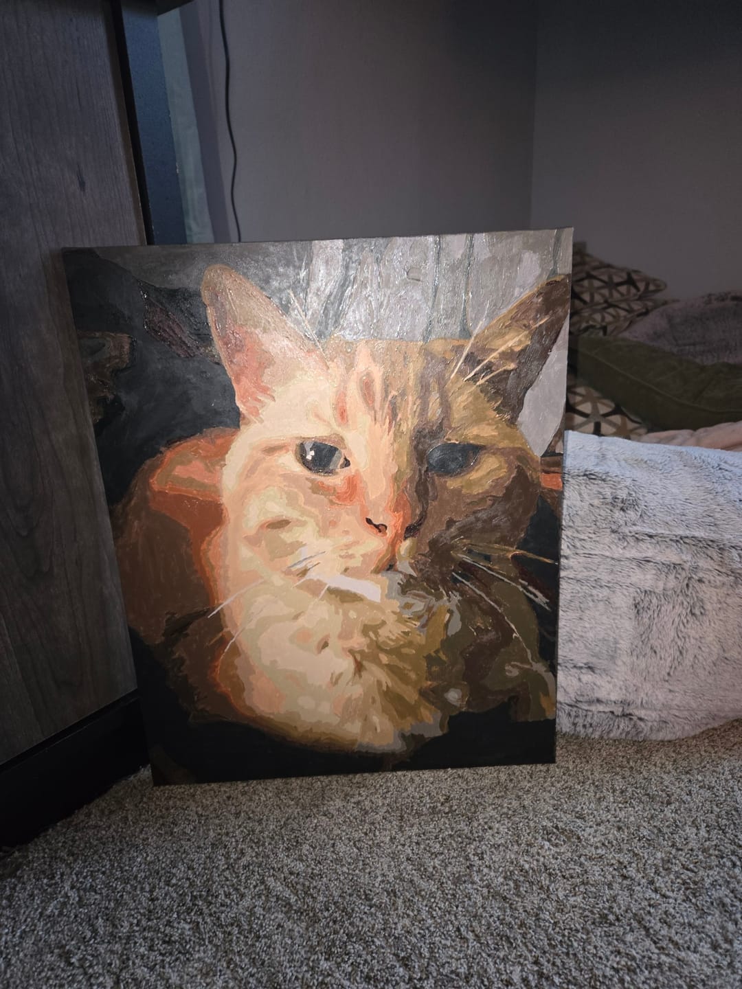 Customer photo review of Custom Paint By Numbers Canvas