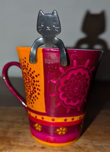 Customer photo review of Cuillère à Thé Japonaise Black Cat