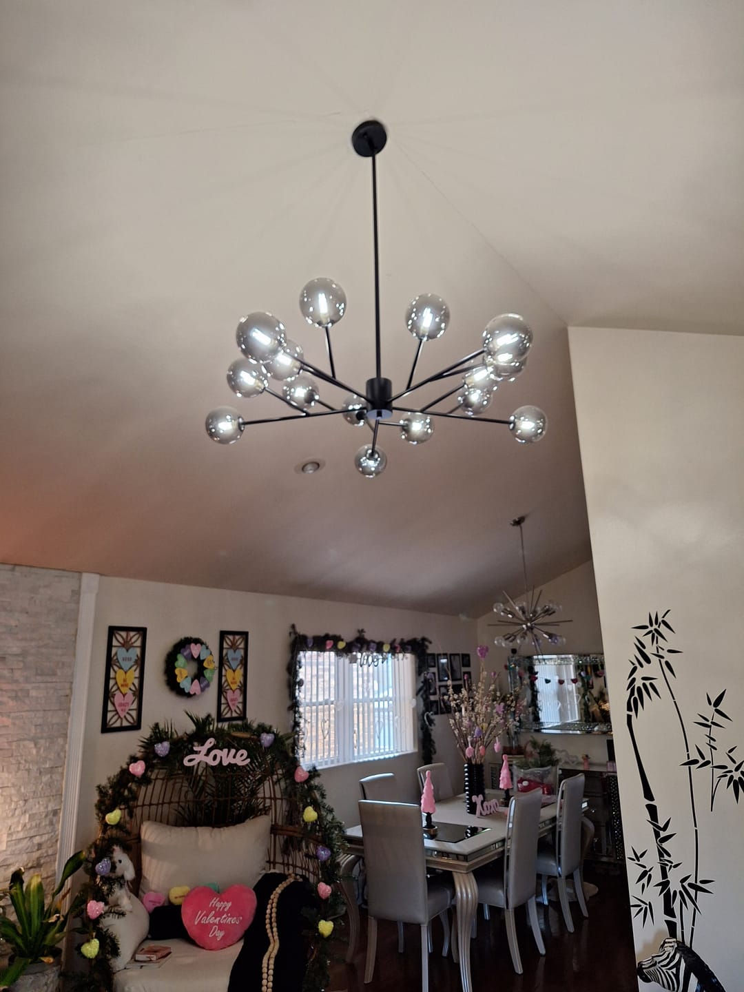 Customer photo review of Modern Sputnik Branching Bubble Chandelier