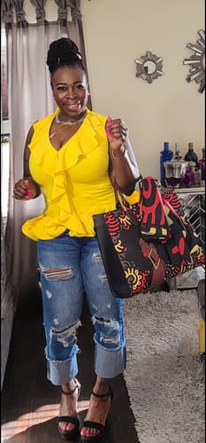Customer photo review of Harlem Tote Bag