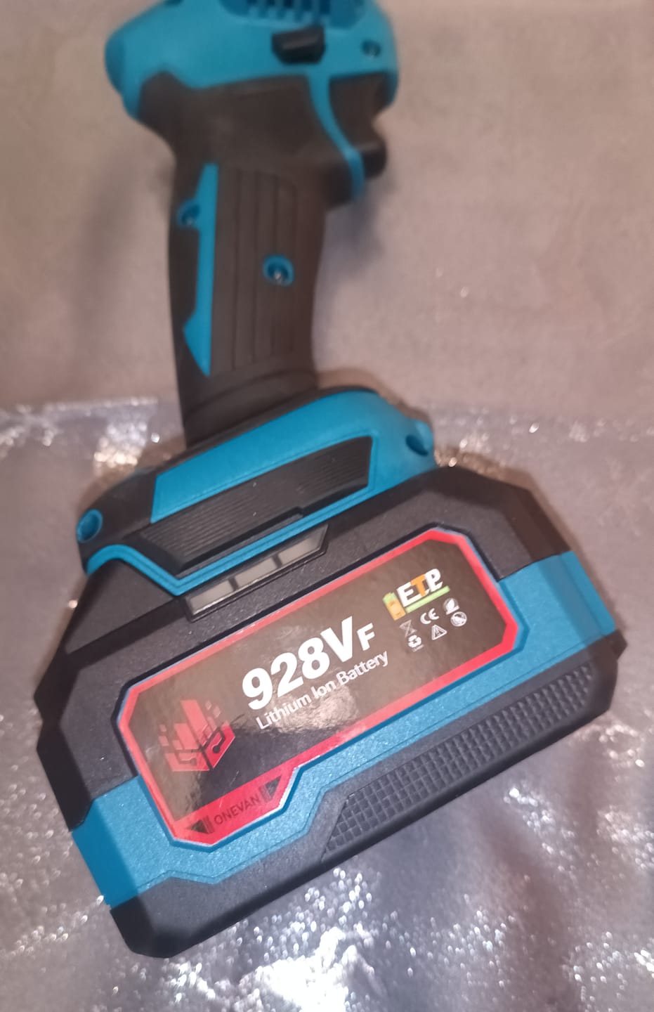 Customer photo review of ONEVAN 18V-21V Rechargeable Lithium-Ion Battery 22900mAh/29900mAh