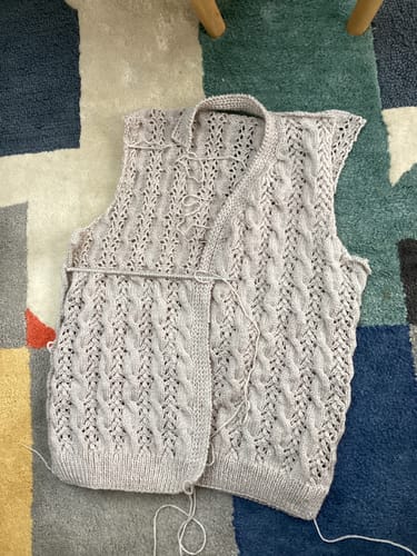 Customer photo review of Cute Adult Cardigan DK (PDF)