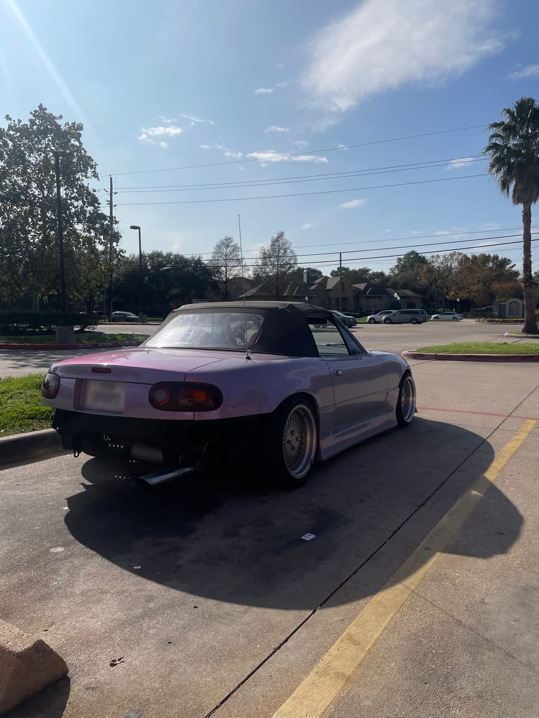 Customer photo review of Candy Metallic Gray Purple vinyl wrap