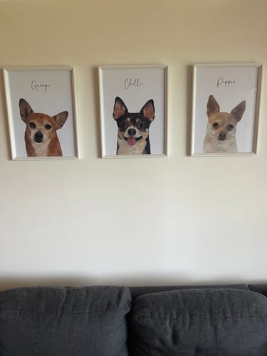 Customer photo review of Detailed Pet Portrait