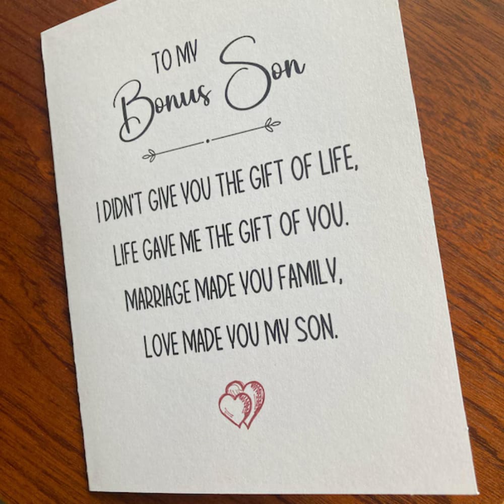 Customer photo review of Bonus Son Digital Greeting Card: I Didn't Give You The Gift Of Life...