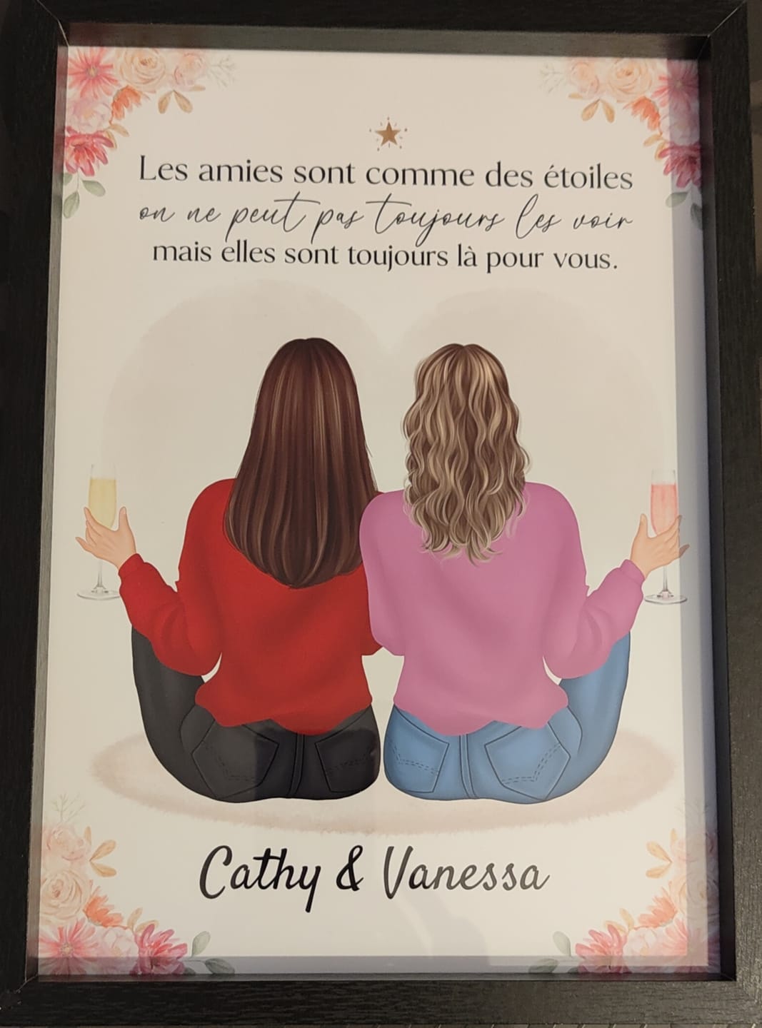 Customer photo review of Affiche Personnalisée - Meilleure Amie/Soeur