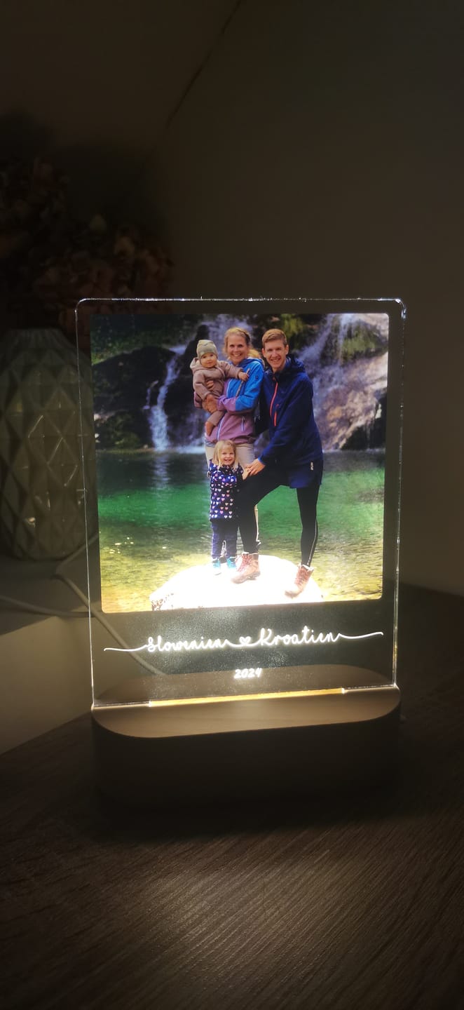 Customer photo review of Euer Liebeslicht mit Foto (eckig)