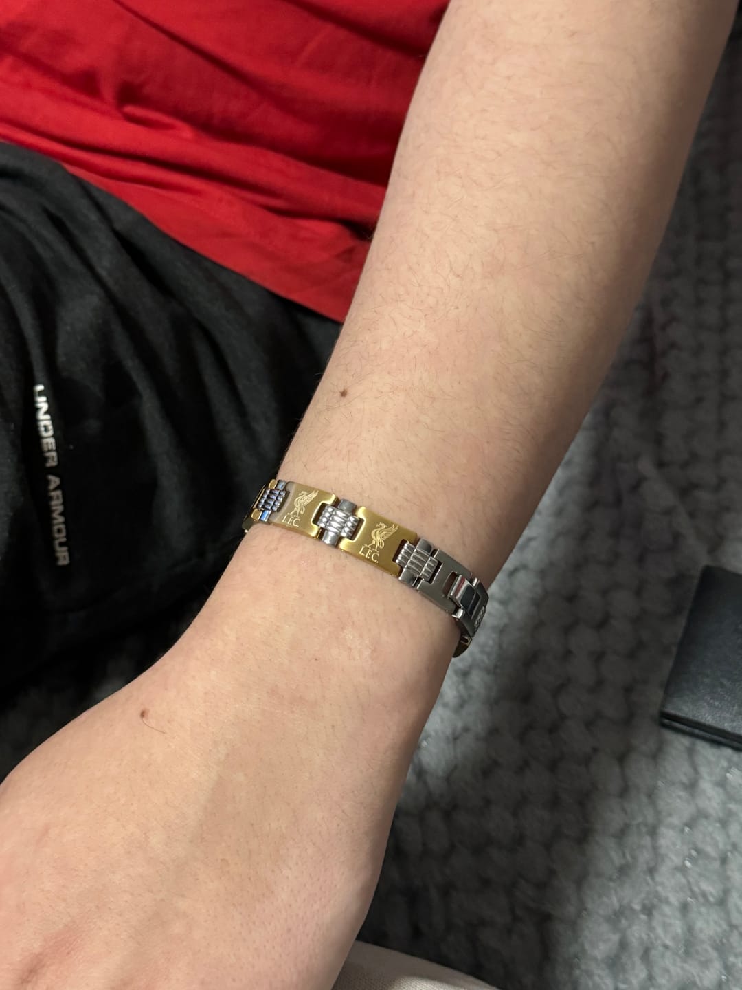 Customer photo review of Liverpool FC Bi Colour Bracelet