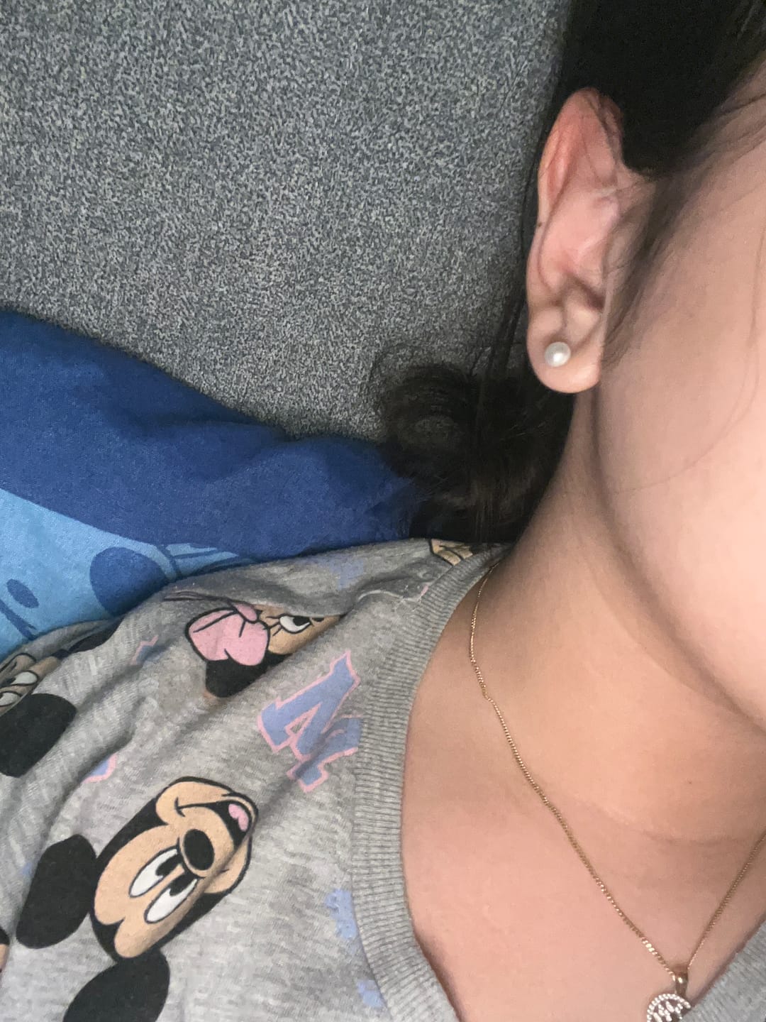 Customer photo review of Jacinta Perlen Ohrstecker | 18K vergoldet