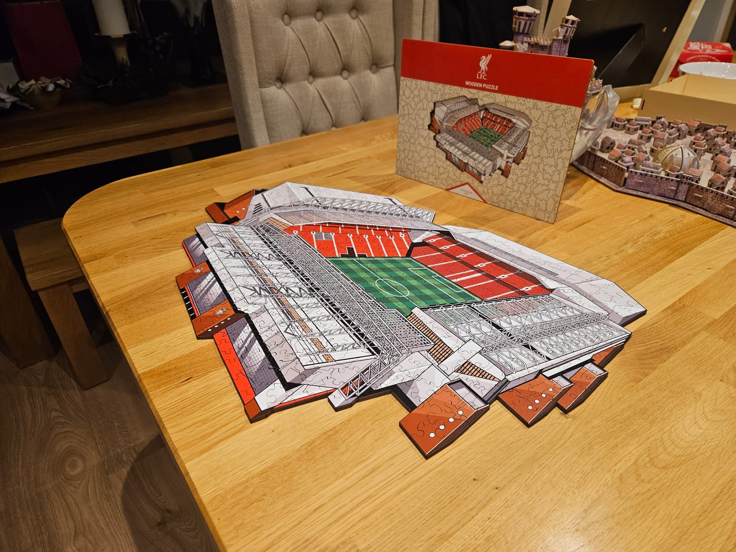Customer photo review of Liverpool FC® Anfield Stadium - Wooden Puzzle
