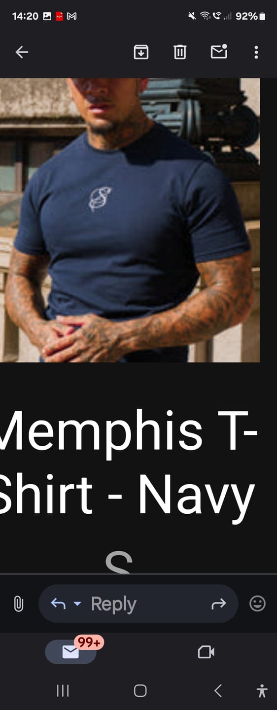 Customer photo review of Memphis T-Shirt - Navy