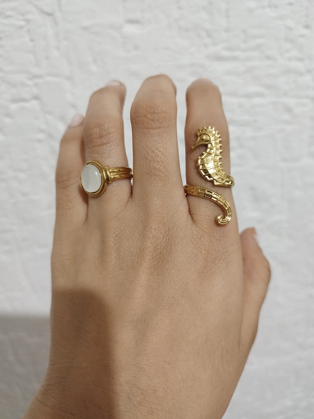 Customer photo review of Anillo Ajustable Seahorse