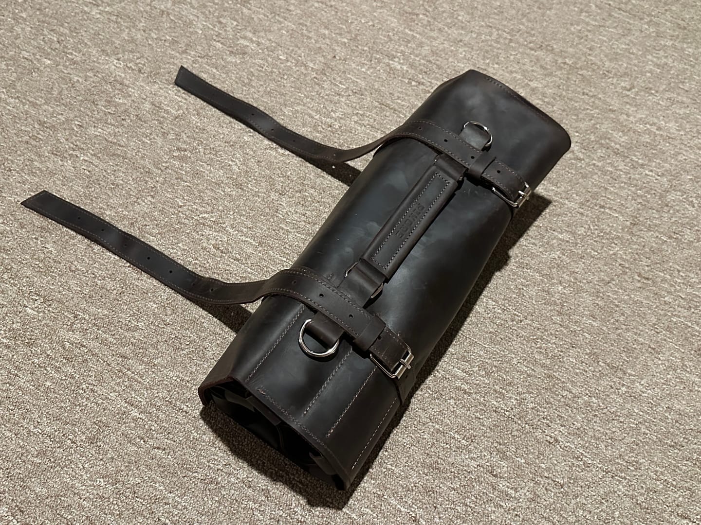 Customer photo review of The Professional's Leather Knife Roll