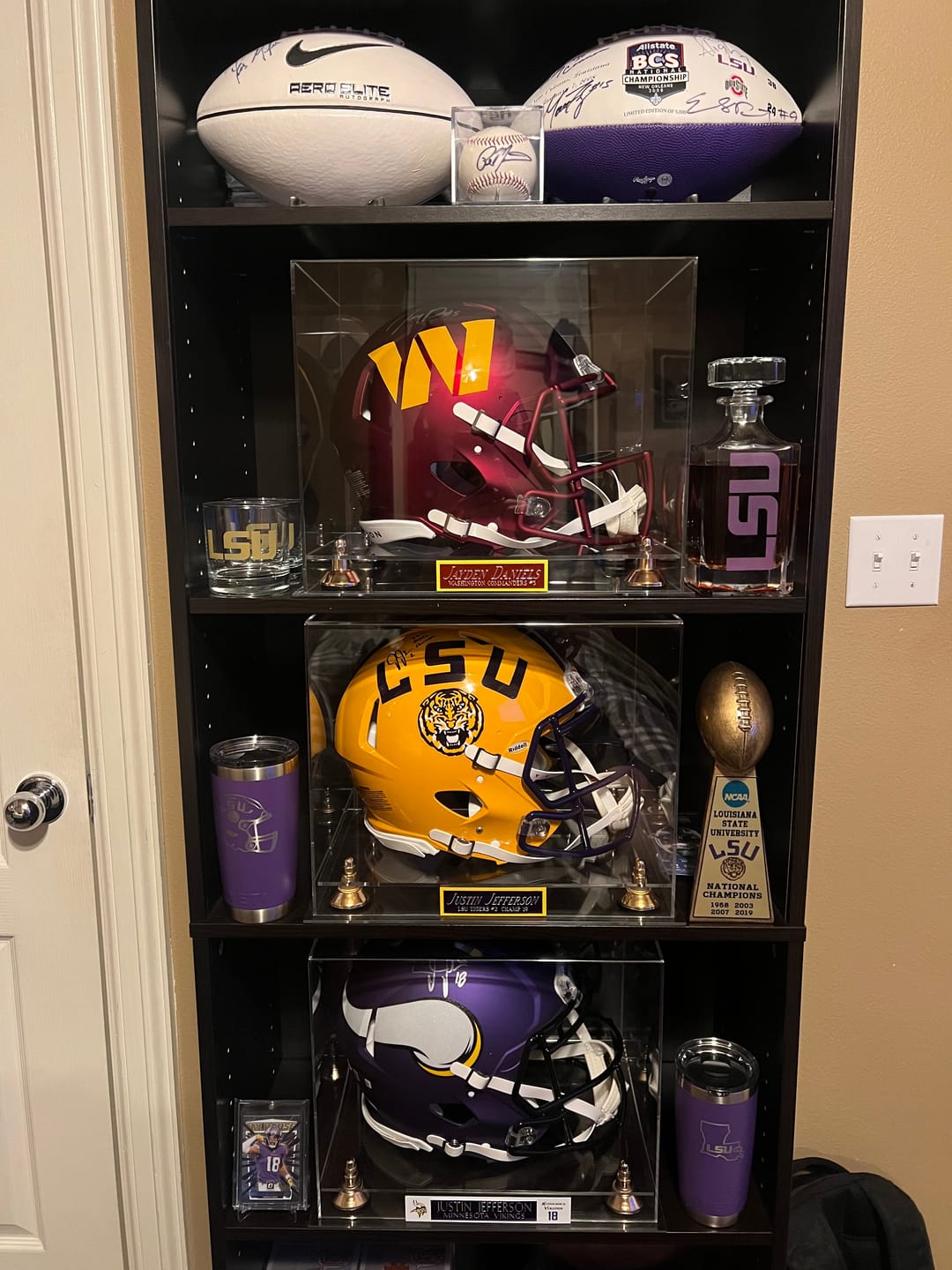Customer photo review of Acrylic Full Size Football Helmet Display Case - Clear (V44/A002)