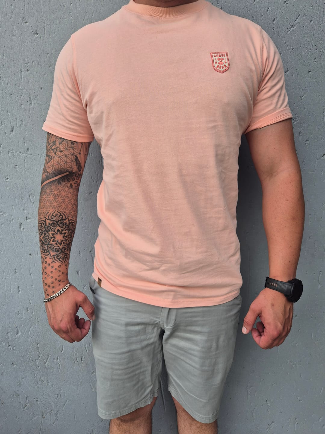 Customer photo review of Palm T-Shirt Peach