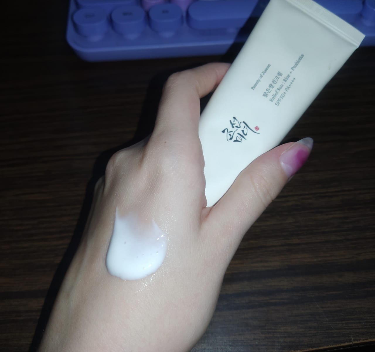 Customer photo review of Relief Sun : Rice + Probiotics (SPF50+ PA++++)