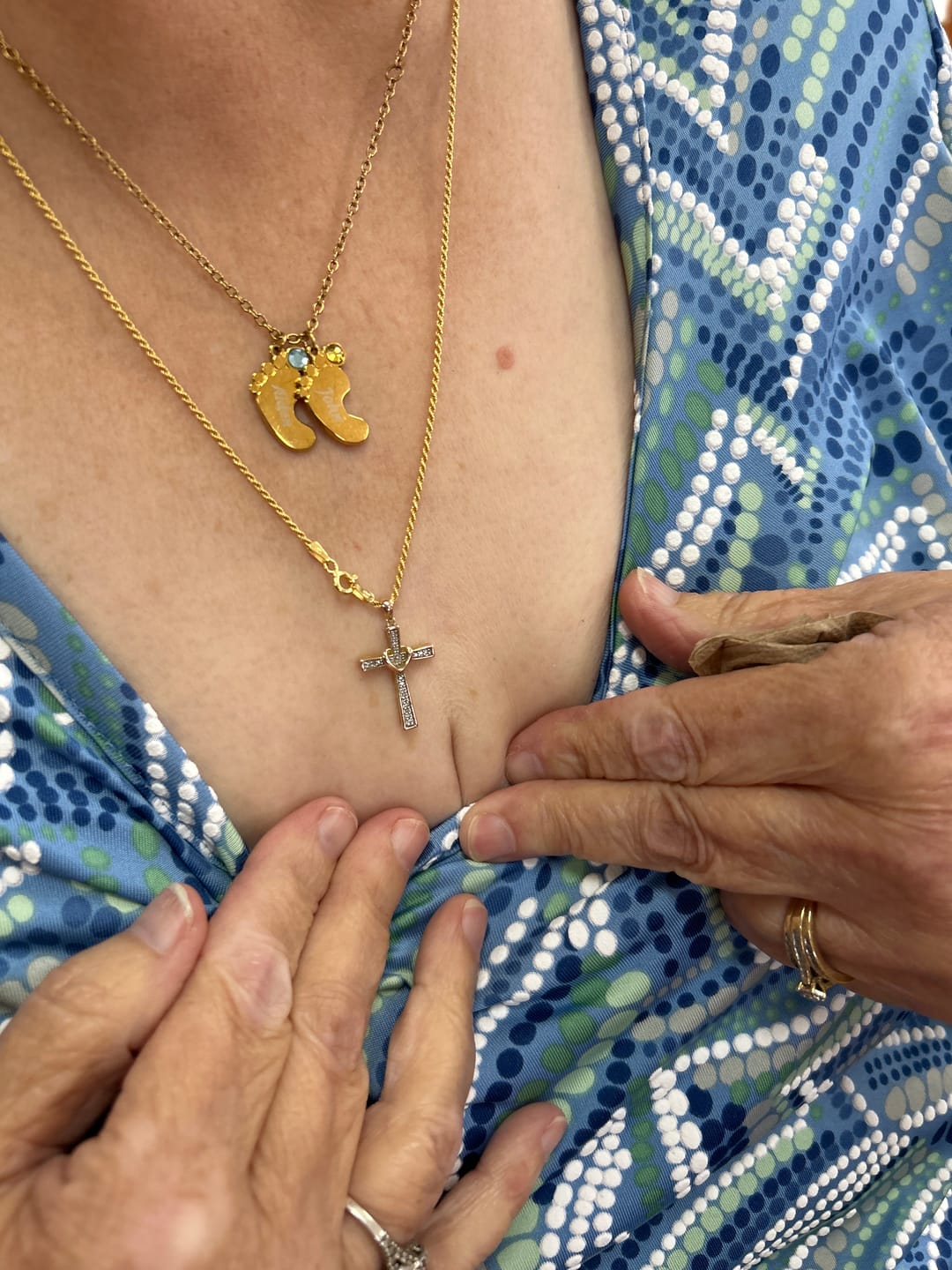 Customer photo review of To Our Beautiful Mother - Custom Birthstone Necklace