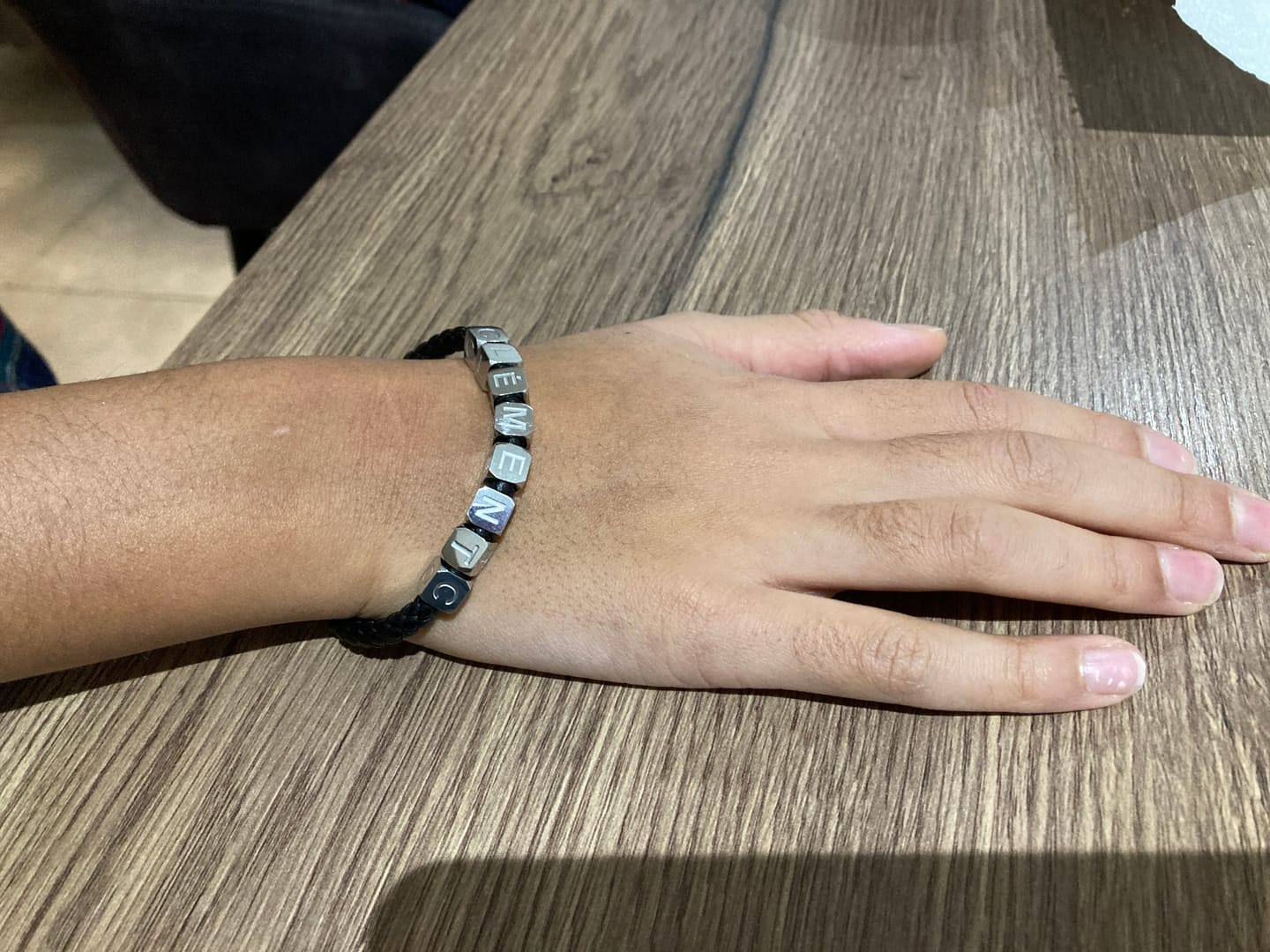 Customer photo review of Bracelet avec Dés 3D Personnalisés