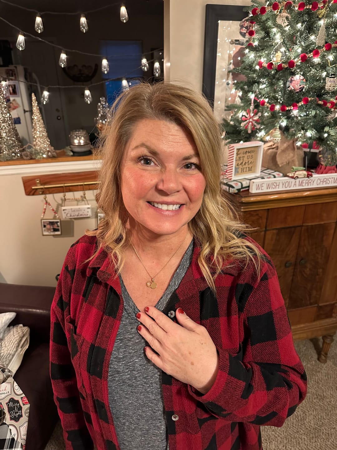 Customer photo review of "The Empty Tomb"  14K Solid Gold Pendant Necklace
