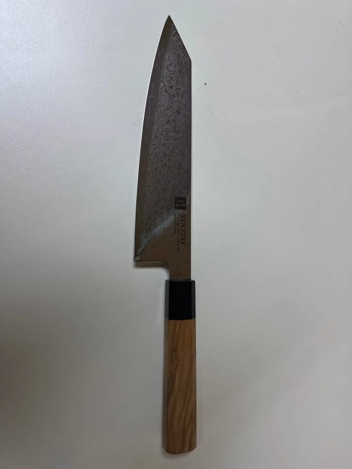 Customer photo review of XINZUO 8.5" (215MM) Sobokuna Series Bunka