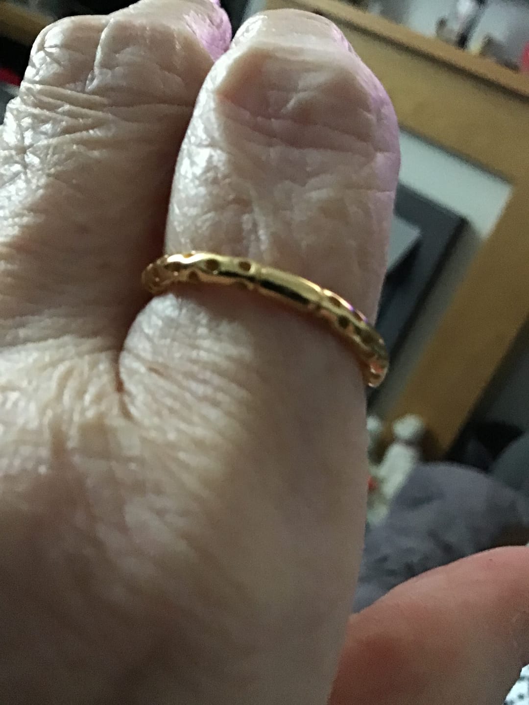 Customer photo review of Allegro Stacking Band Ring