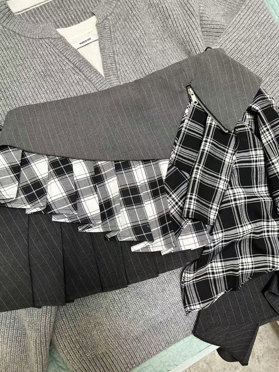 Customer photo review of WARDEN EDGE Asymmetrical Layered Skirt
