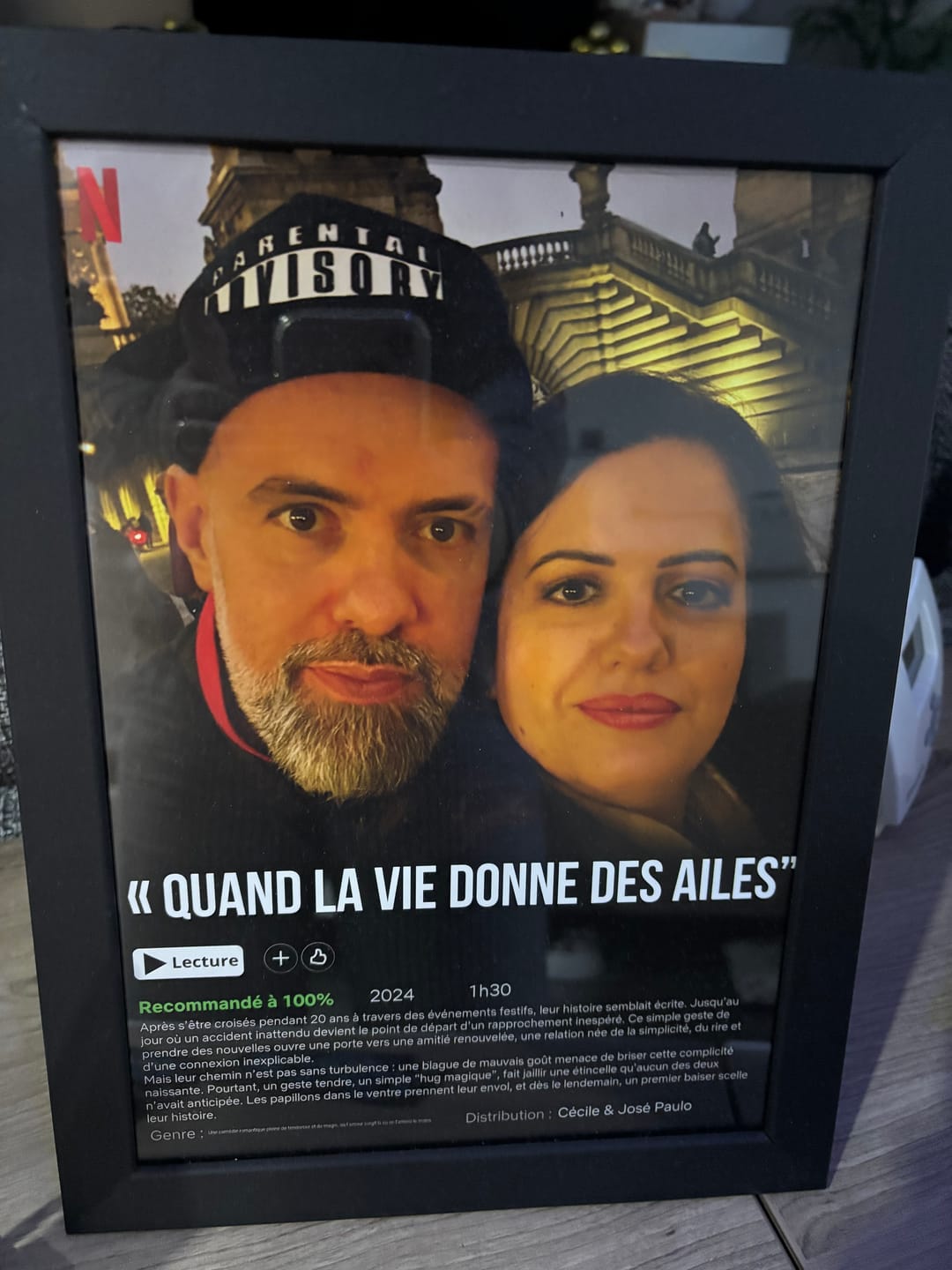 Customer photo review of Notre Propre Film - Affiche personnalisée