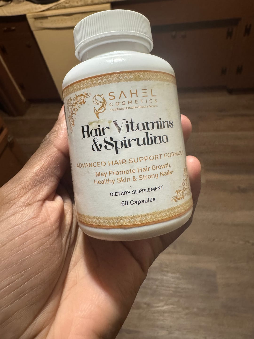 Customer photo review of Hair Vitamins & Spirulina
