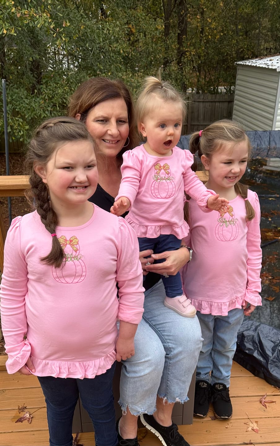 Customer photo review of Girl's Long Sleeve RUFFLE Shirts