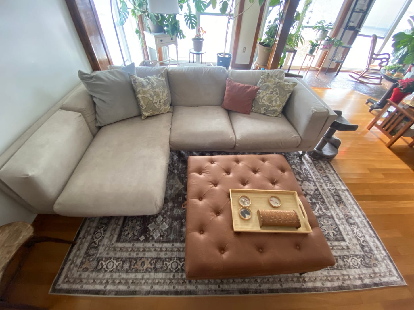 Customer photo review of NOCKEBY 2 Seat IKEA Sofa With Chaise Longue Left Cover