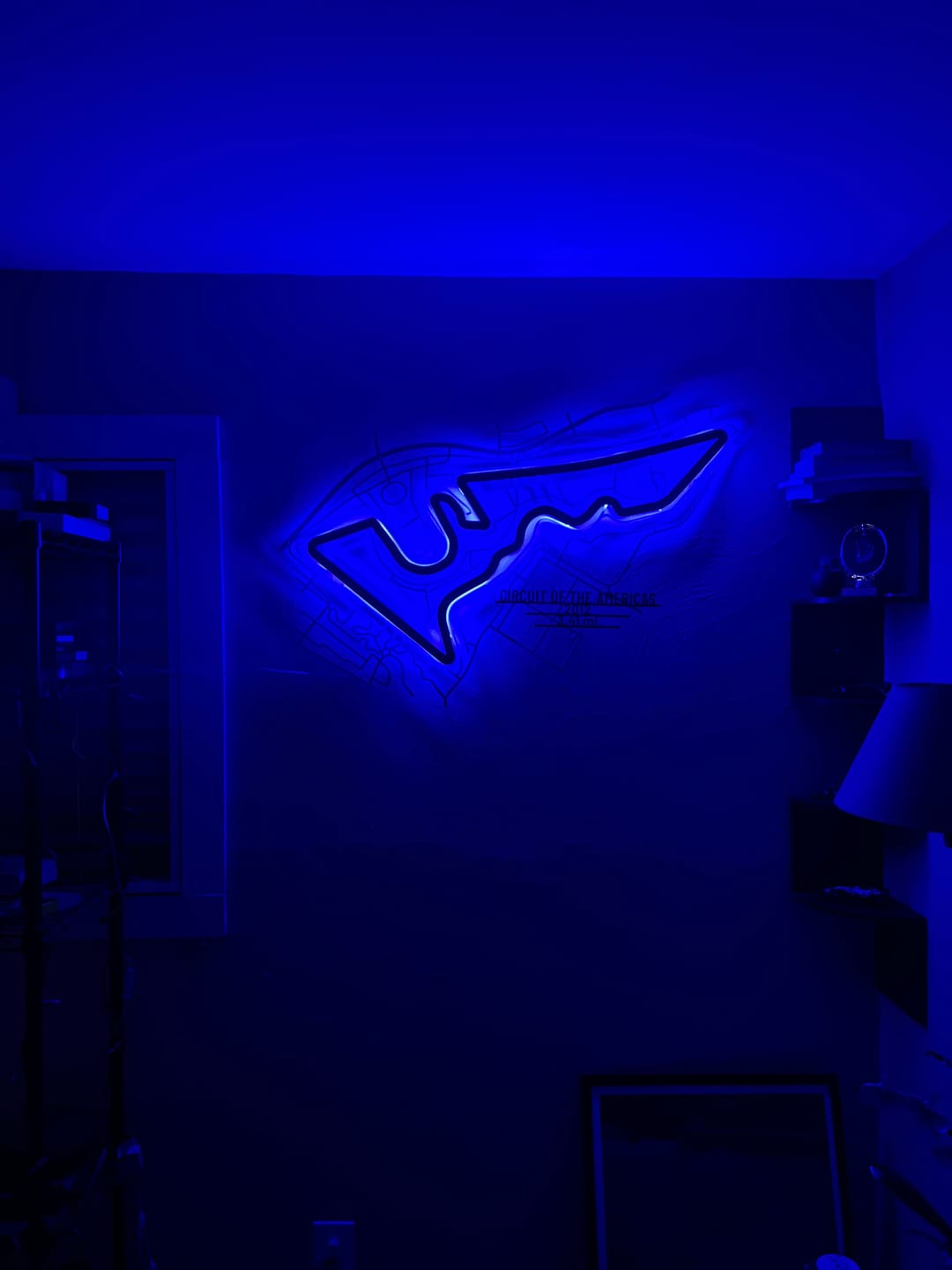 Customer photo review of Circuit of America COTA Metal Wall Art