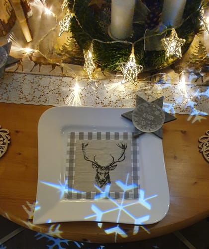 Customer photo review of Weihnachtsdeko mit Schneeflocken