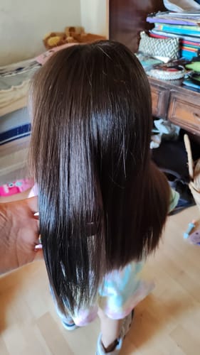 Customer photo review of Brasil Cacau Keratin Accelerator Pro Titanium Styler: Wide 38mm, 230°C.