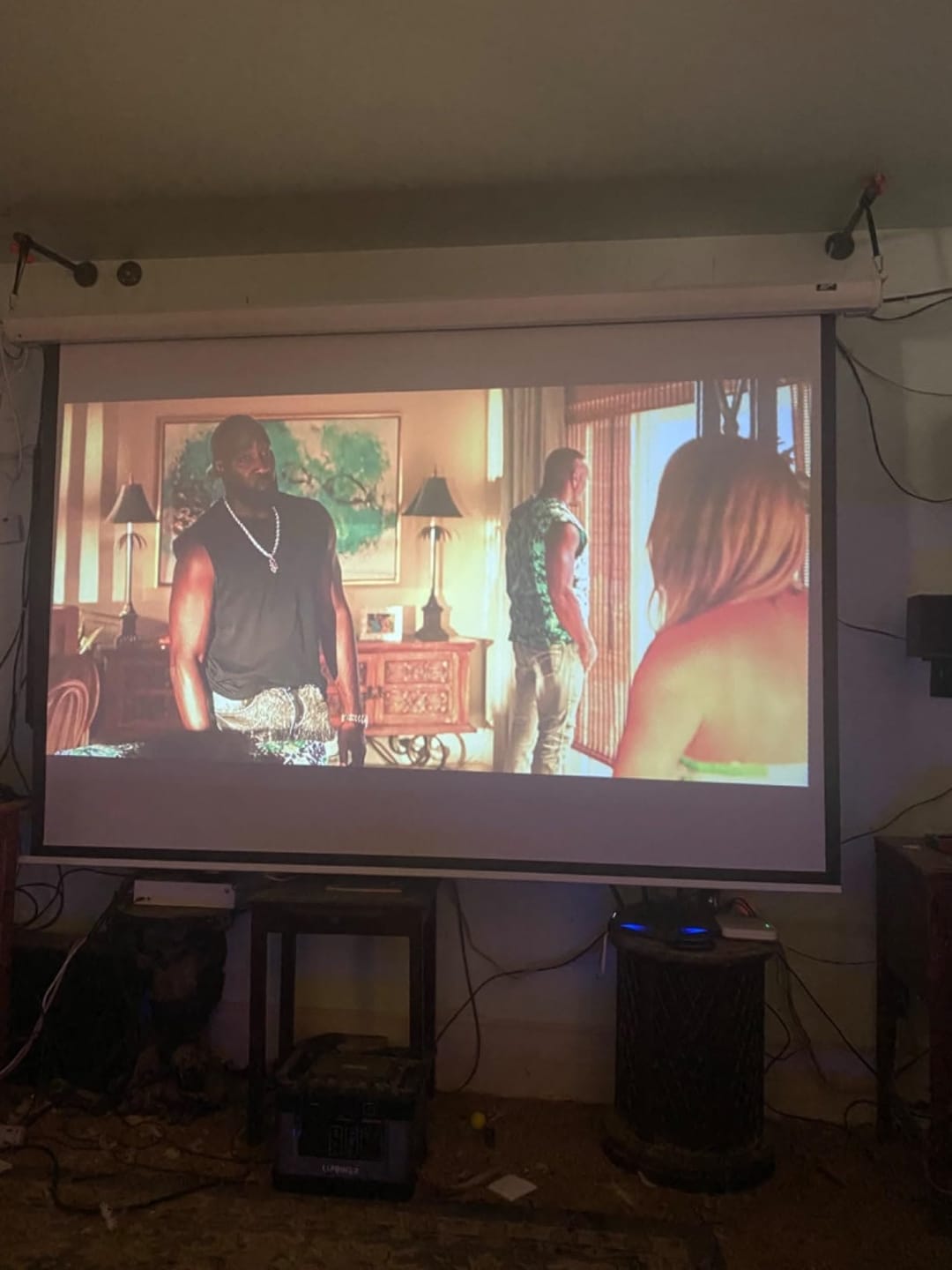 Customer photo review of 4Home™ Portable Smart Projector 4k with built-in Apps