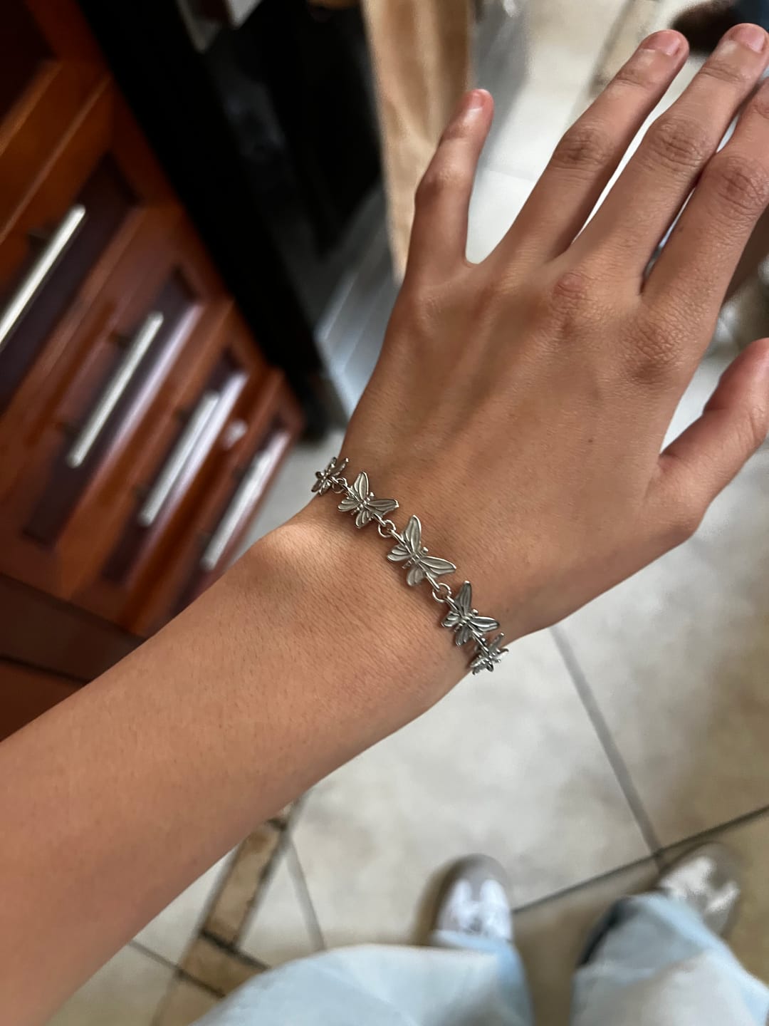Customer photo review of BUTTERFLY BRACELET (ADJUSTABLE)