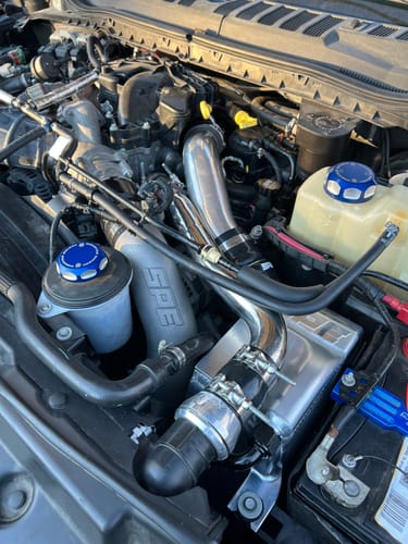 Customer photo review of SPE Motorsport 2011-2024 6.7 Powerstroke Booklung Billet Intercooler