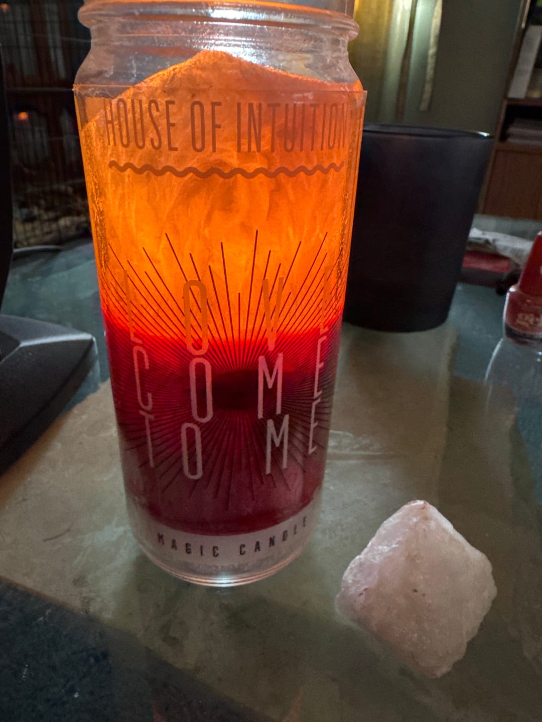 Customer photo review of Love Come to Me Magic Candle