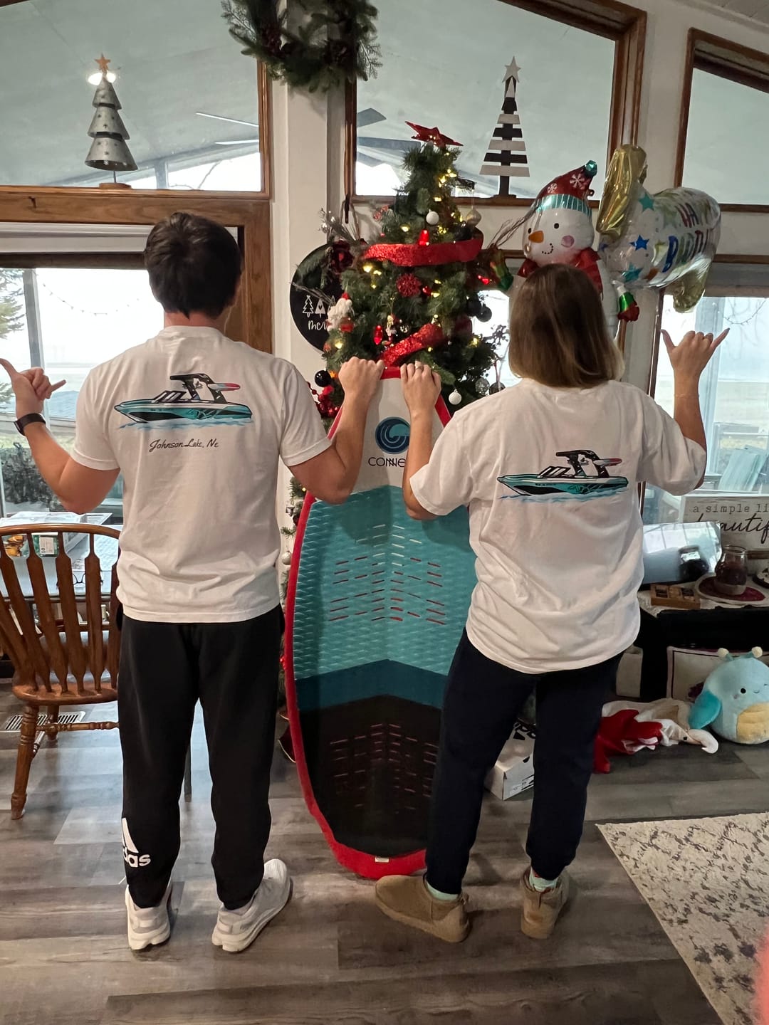 Customer photo review of Custom Boat T-Shirts - 100% Cotton (No Pocket)