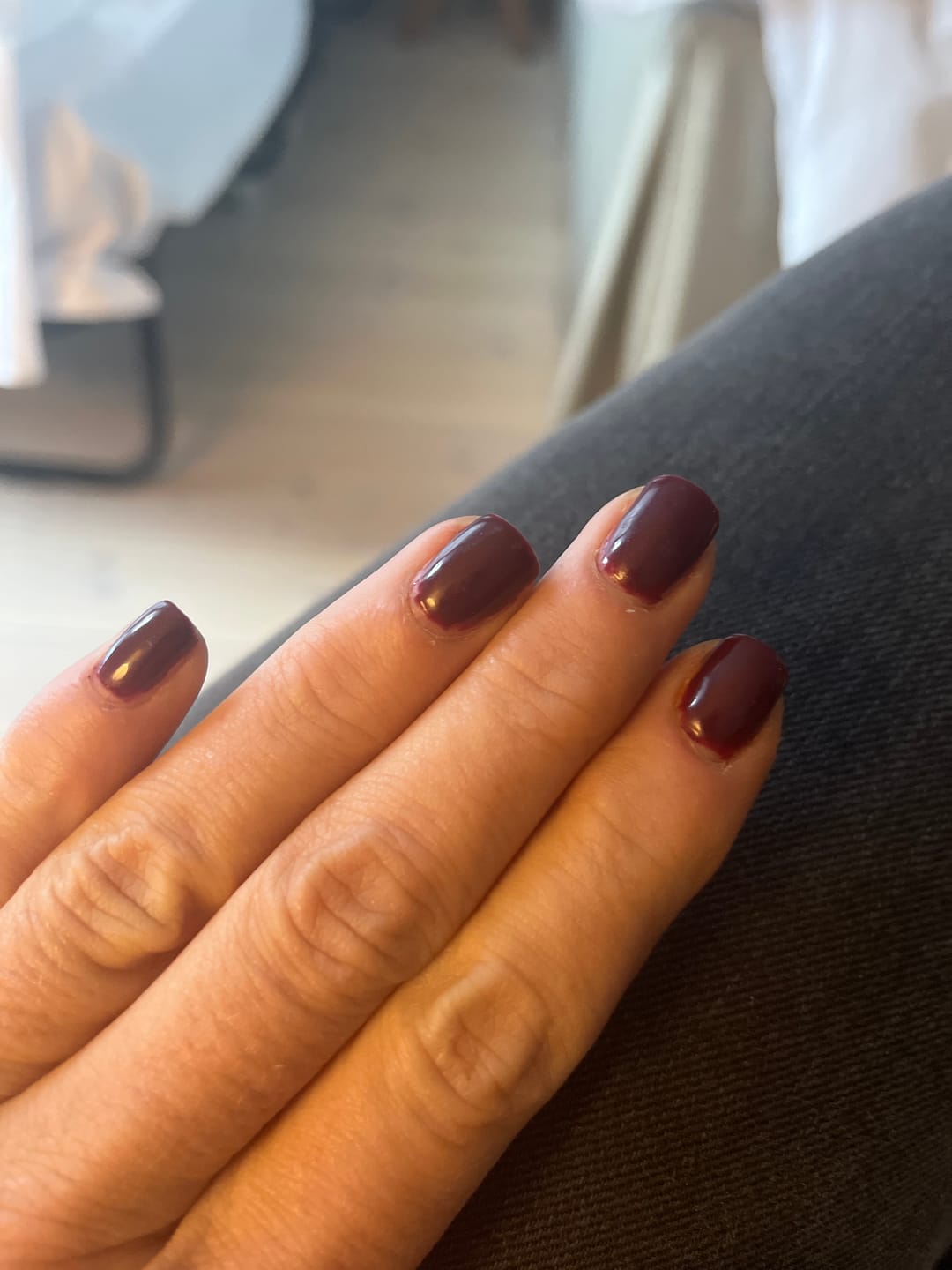 Customer photo review of 3in1 UV Gellack - 90115 - dunkles rot