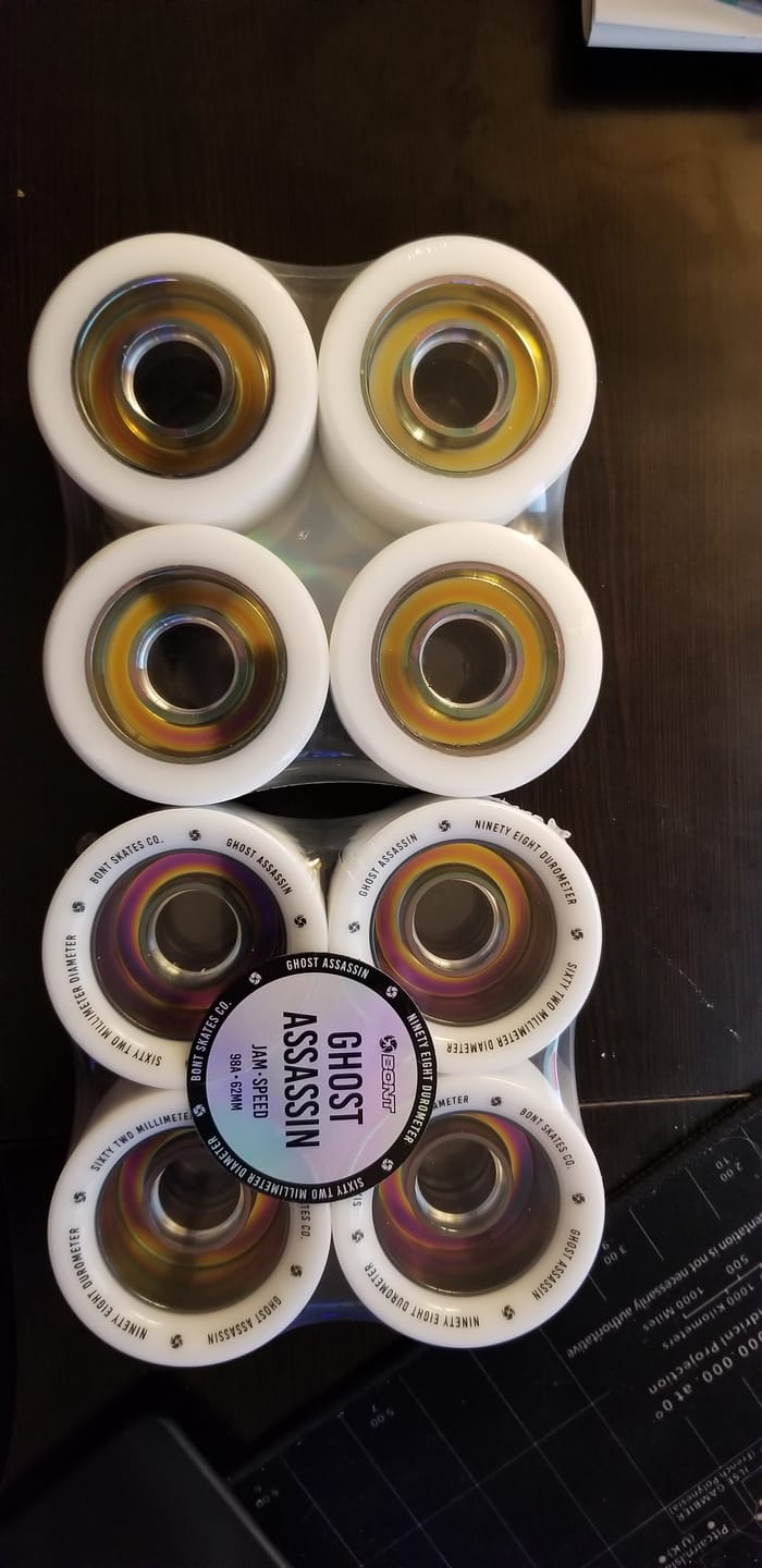 Customer photo review of Ghost Assassin Indoor & Jam Roller Skate Wheels