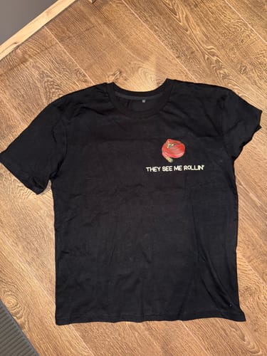 Customer photo review of THEY SEE ME ROLLIN - Premium T-Shirt