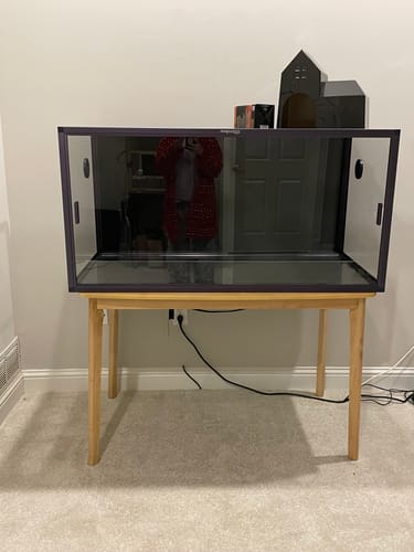 Customer photo review of 120 Gallon Reptile Enclosures 4x2x2-Royal Purple