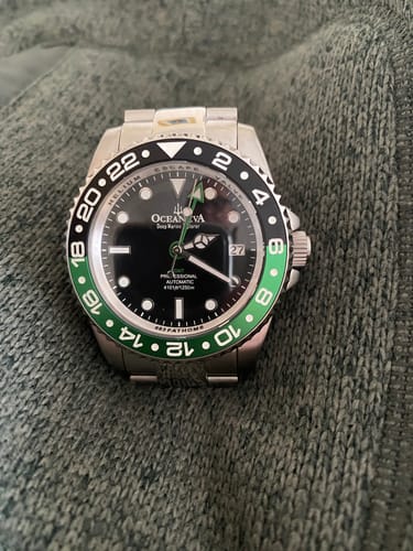 Customer photo review of Oceaneva Men's GMT Automatic Deep Marine Explorer 1250M Pro Diver Watch