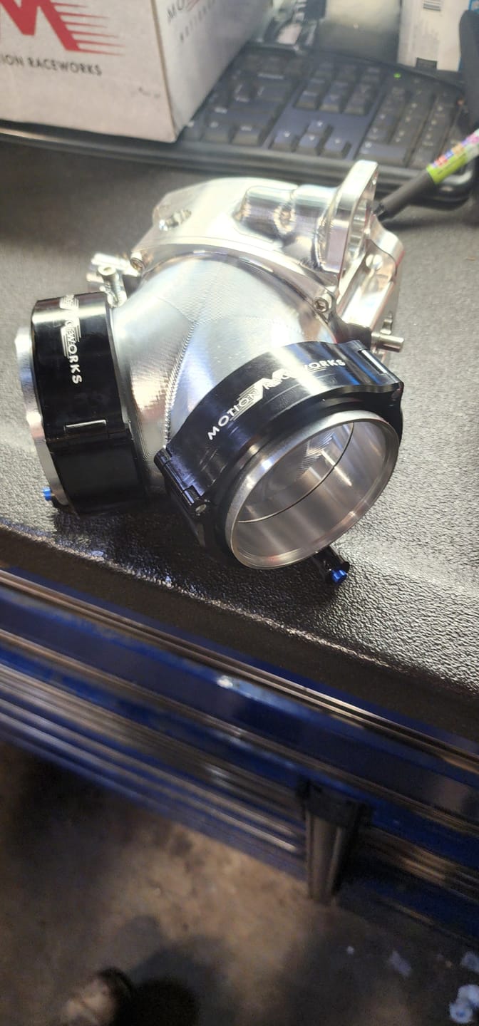 Customer photo review of ICON 102/105mm Throttle Body w/ Mechanical Linkage Bare Finish
