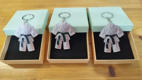 Customer photo review of Personalized Black Belt Keychain - Taekwondo,Karate,Jiu-Jitsu Gift