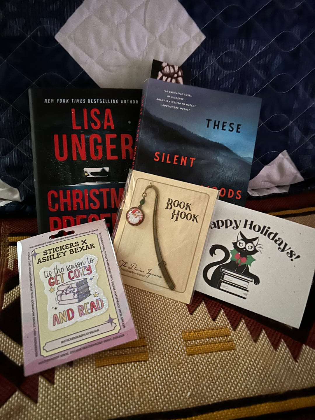 Customer photo review of PRE-ORDER Holiday Book Box Featuring Mystery/Thriller Books