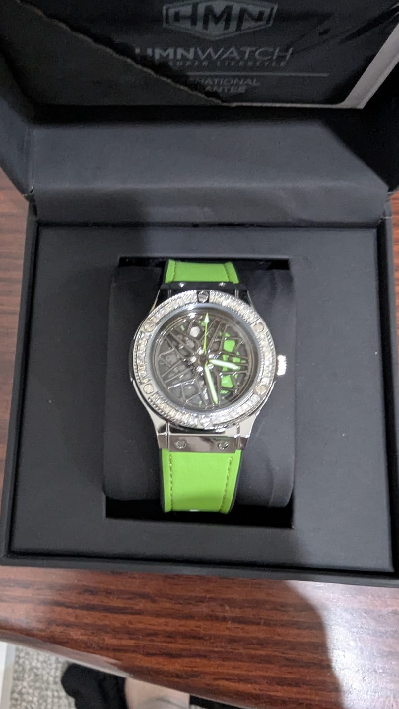 Customer photo review of HMN S6 Diamond Lady Watch