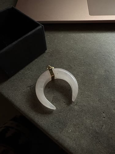 Customer photo review of Pendentif Quartz Rose Lithothérapie